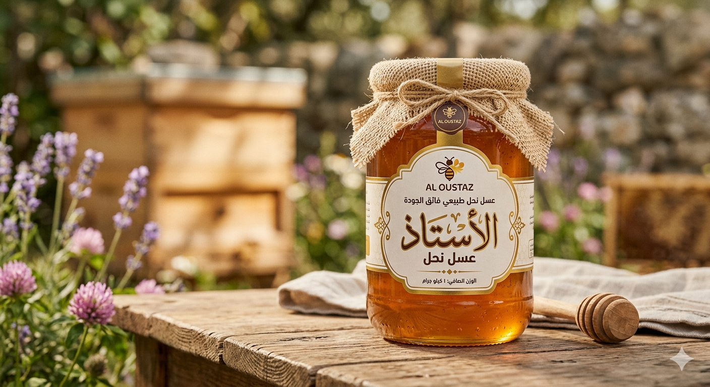 عسل الاستاذ نص كيلو